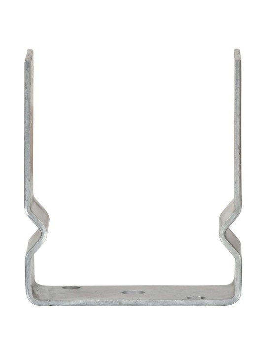 Plotové kotvy 12 ks stříbrné 12x6x15 cm pozinkovaná ocel