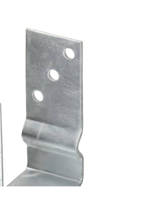 Plotové kotvy 6 ks stříbrné 14 x 6 x 15 cm pozinkovaná ocel