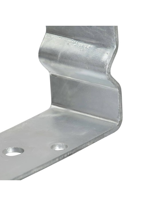 Plotové kotvy 6 ks stříbrné 14 x 6 x 15 cm pozinkovaná ocel