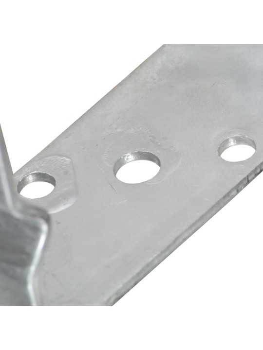 Plotové kotvy 6 ks stříbrné 14 x 6 x 15 cm pozinkovaná ocel