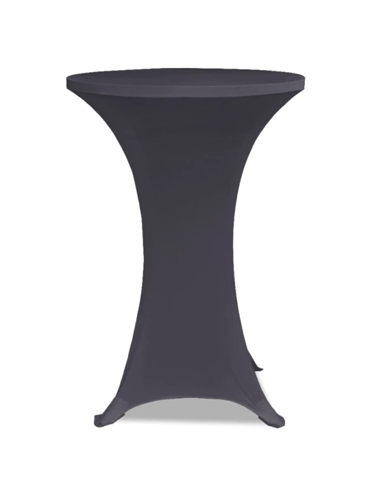 Strečový návlek na stůl 4 ks 60 cm antracitový