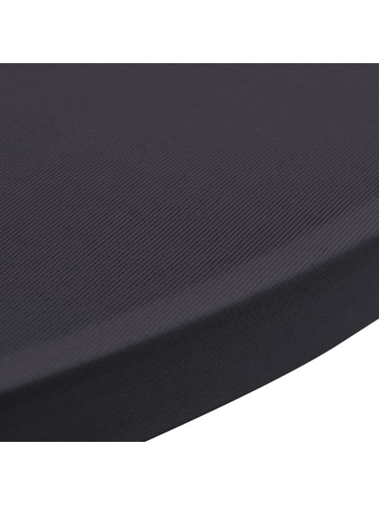 Strečový návlek na stůl 4 ks 60 cm antracitový