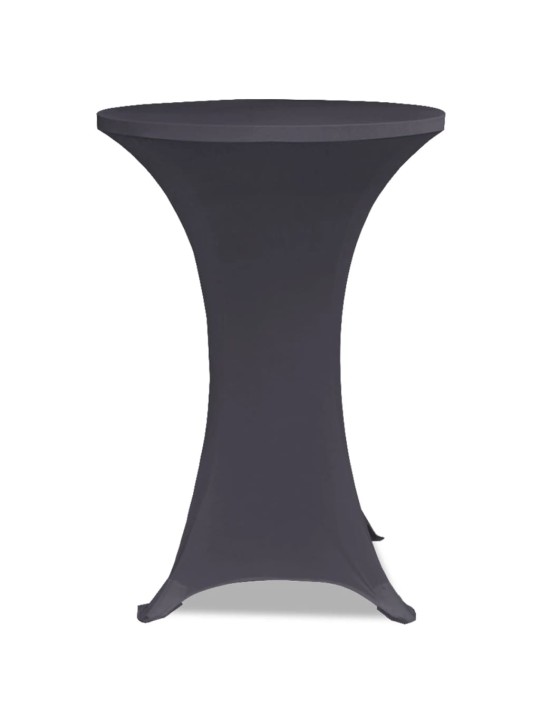 Strečové návleky na stůl 4 ks 80 cm antracitové