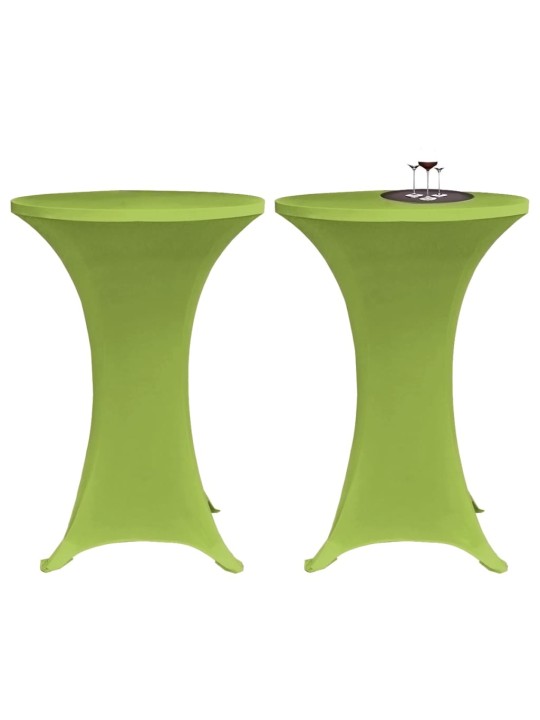 Strečový návlek na stůl 4 ks 60 cm zelený