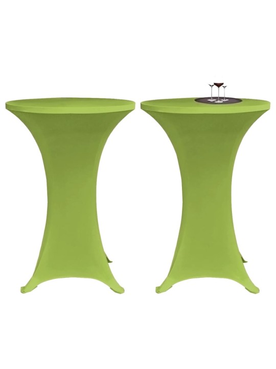 Strečový návlek na stůl 4 ks 70 cm zelený
