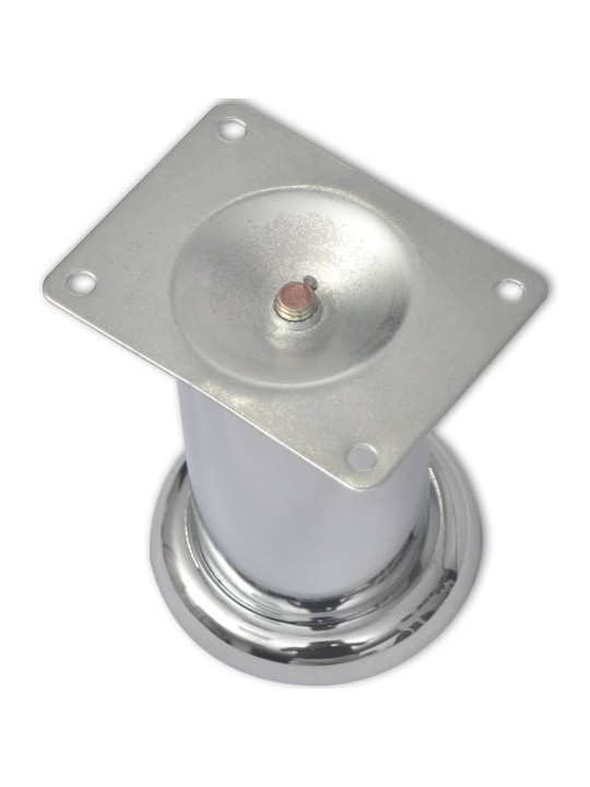 Kulaté nohy k pohovce 8 ks chrom 60 mm