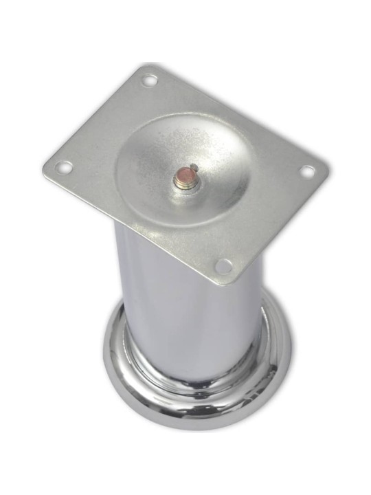 Kulaté nohy k pohovce 8 ks chrom 120 mm