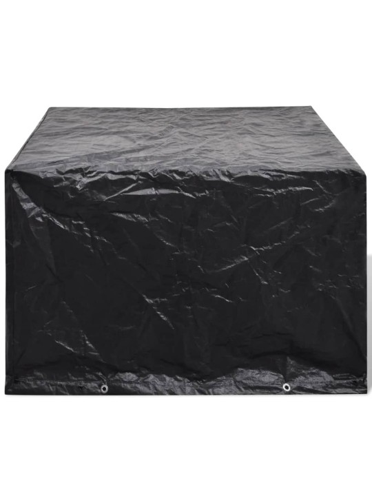 Plachty na zahradní nábytek 2 ks polyratan 8 oček 113 x 113 cm