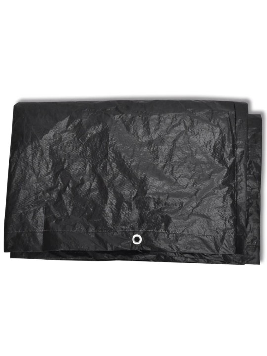 Plachty na zahradní nábytek 2 ks polyratan 10 oček 229 x 113 cm