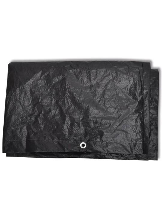 Plachty na zahradní nábytek 2 ks polyratan 10 oček 300 x 140 cm