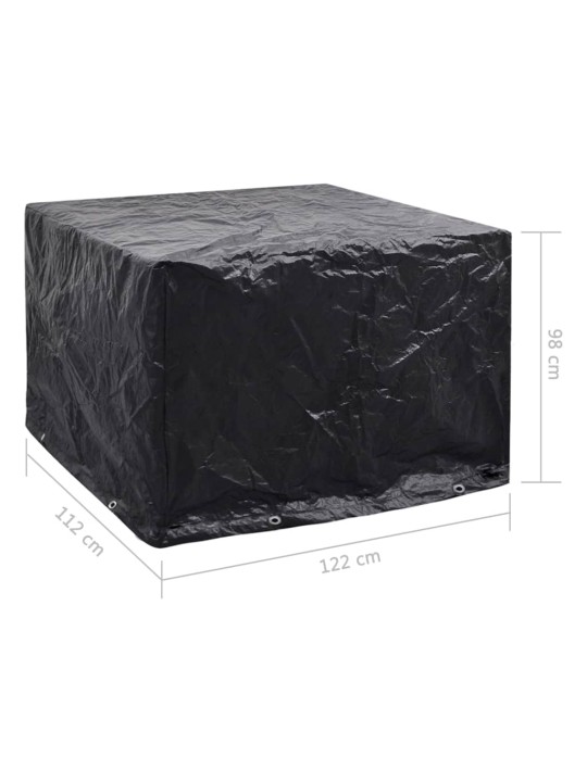 Plachty na zahradní nábytek 2 ks 8 oček 122 x 112 x 98 cm