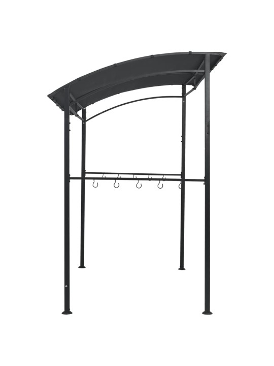 Grilovací altán 215 x 150 x 220 cm antracitový ocel