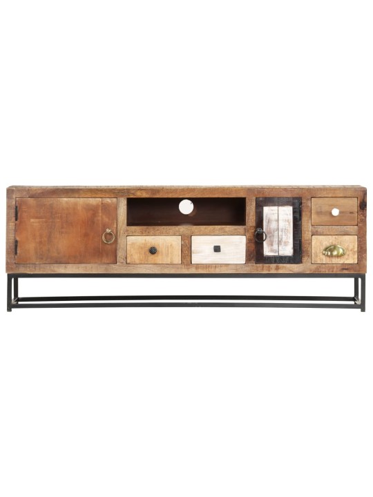 TV stolek 120 x 30 x 40 cm masivní recyklované dřevo