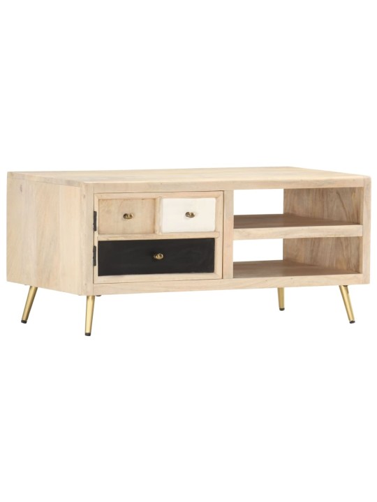 Konferenční stolek 90 x 45 x 40 cm masivní mangovníkové dřevo