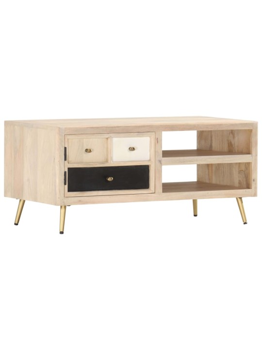Konferenční stolek 90 x 45 x 40 cm masivní mangovníkové dřevo