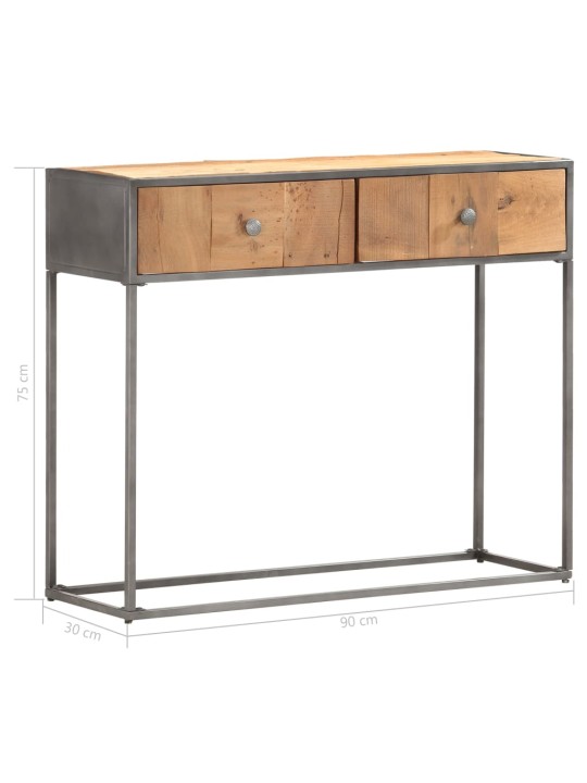 Konzolový stolek 90 x 30 x 75 cm masivní recyklované dřevo