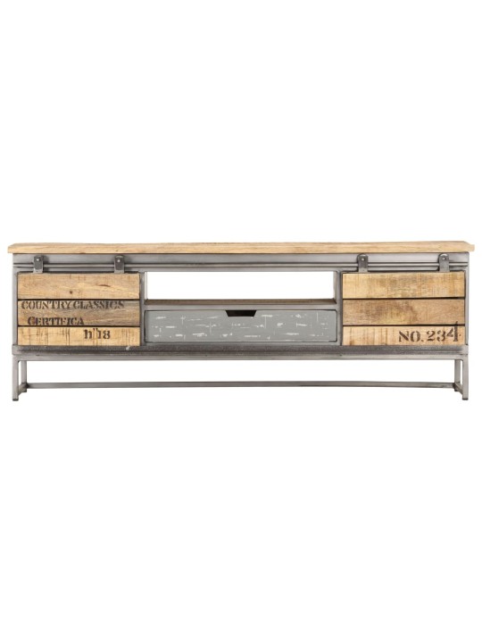 TV stolek 120 x 30 x 40 cm masivní mangovníkové dřevo