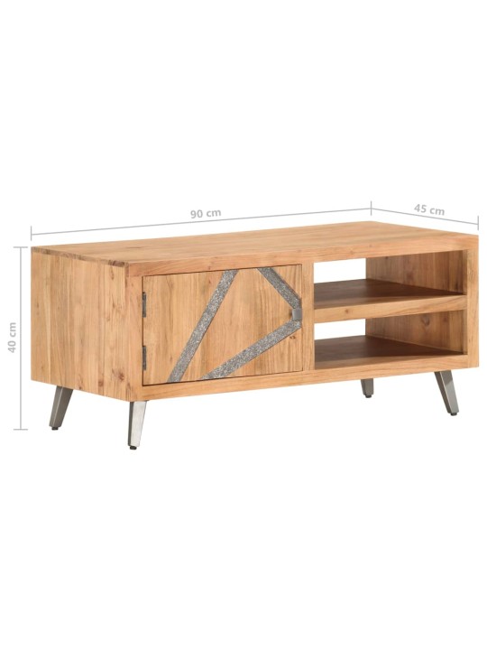 Konferenční stolek 90 x 45 x 40 cm masivní akáciové dřevo