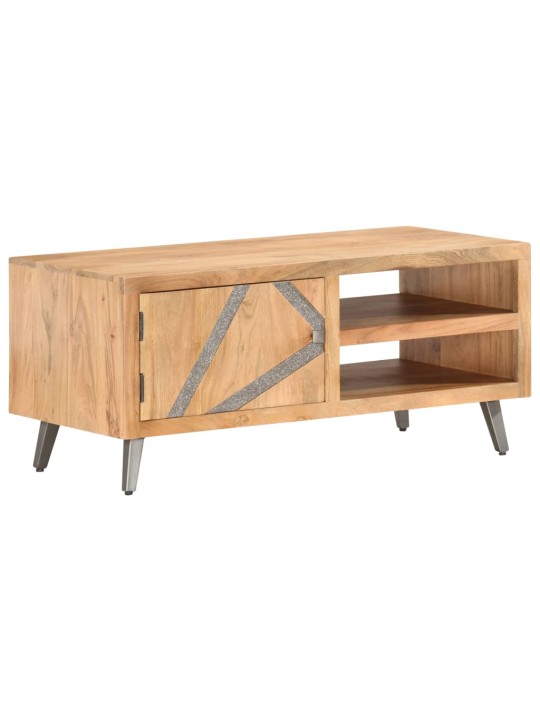 Konferenční stolek 90 x 45 x 40 cm masivní akáciové dřevo
