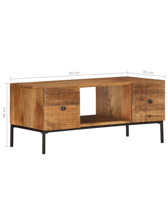 Konferenční stolek 90 x 45 x 40 cm masivní mangovníkové dřevo