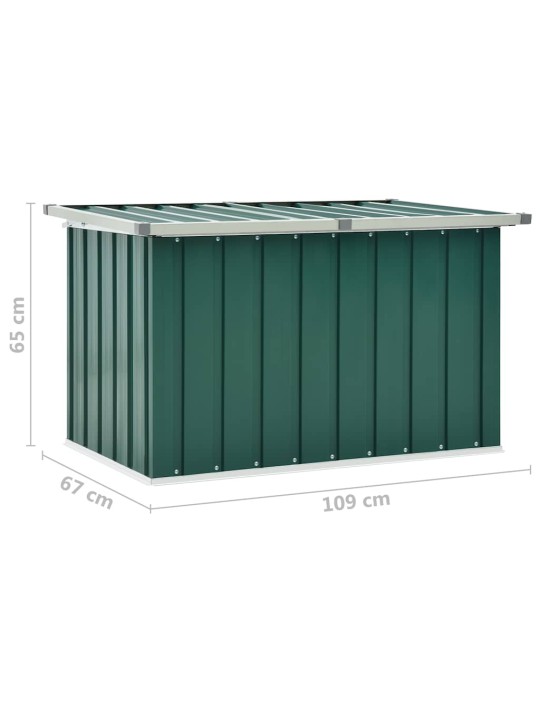 Zahradní úložný box zelený 109 x 67 x 65 cm