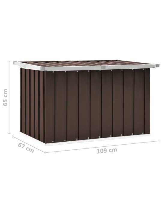 Zahradní úložný box hnědý 109 x 67 x 65 cm
