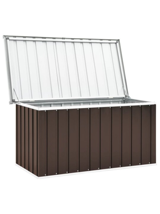 Zahradní úložný box hnědý 129 x 67 x 65 cm