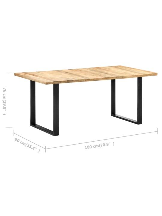 Jídelní stůl 180 x 90 x 76 cm masivní mangovníkové dřevo