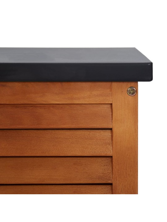 Zahradní úložný box 117 x 50 x 55 cm masivní eukalyptové dřevo