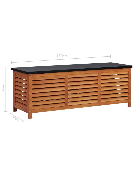 Zahradní úložný box 150 x 50 x 55 cm masivní eukalyptus