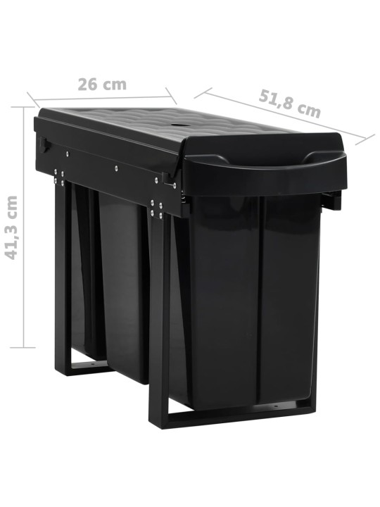 Výsuvný odpadkový koš pomalé zavírání 36 l