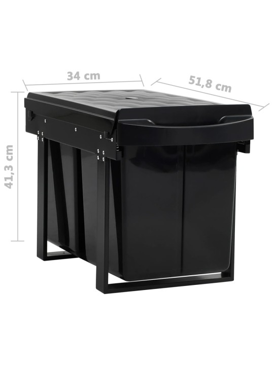 Výsuvný odpadkový koš pomalé zavírání 48 l