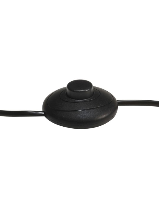 Stojací lampa na stativu černá masivní mangovník 171 cm