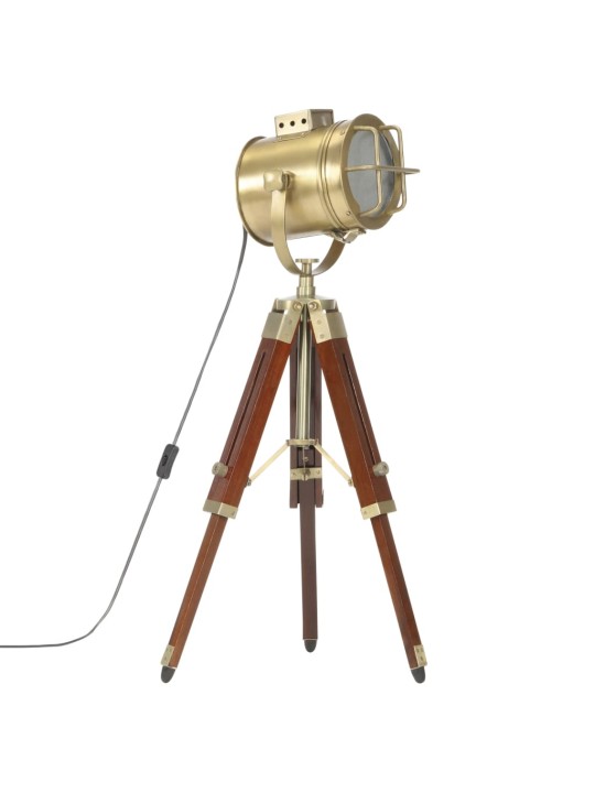 Stojací lampa na stativu masivní mangovníkové dřevo 69 cm