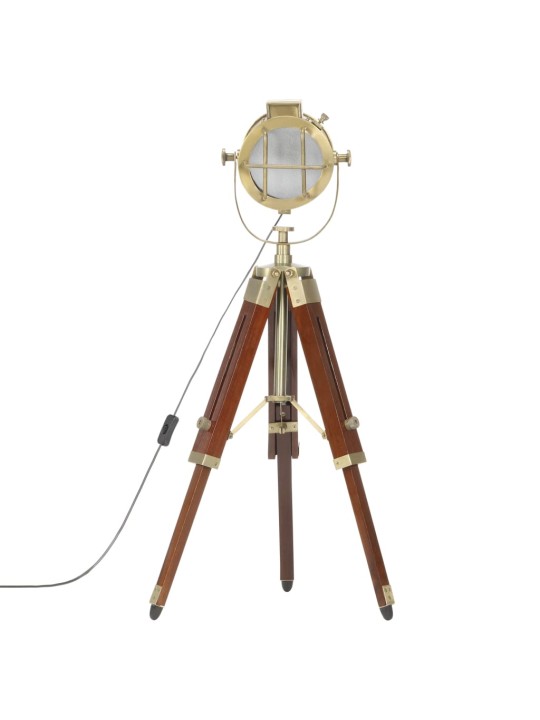 Stojací lampa na stativu masivní mangovníkové dřevo 69 cm