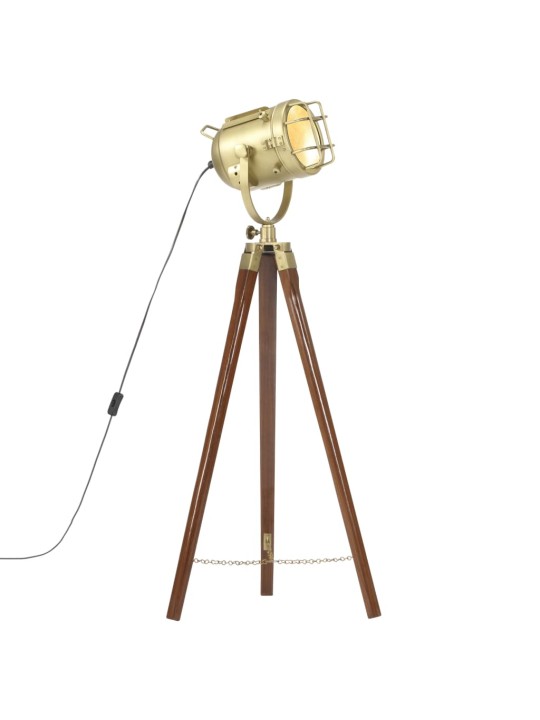 Stojací lampa na stativu masivní mangovníkové dřevo 97 cm