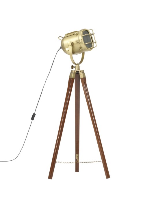 Stojací lampa na stativu masivní mangovníkové dřevo 97 cm