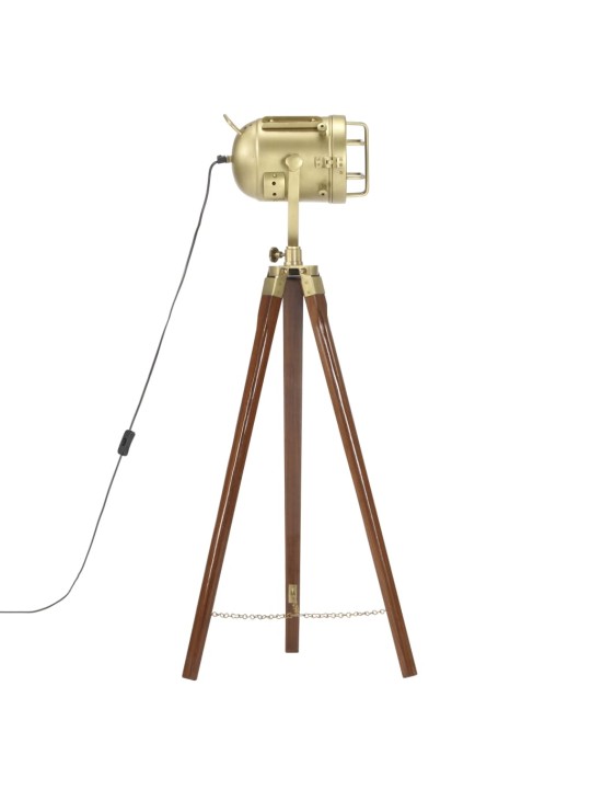 Stojací lampa na stativu masivní mangovníkové dřevo 97 cm