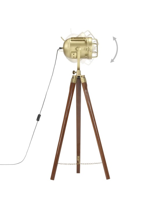 Stojací lampa na stativu masivní mangovníkové dřevo 97 cm