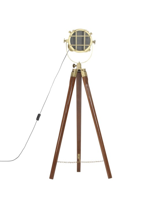 Stojací lampa na stativu masivní mangovníkové dřevo 97 cm