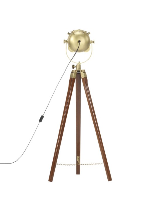 Stojací lampa na stativu masivní mangovníkové dřevo 97 cm