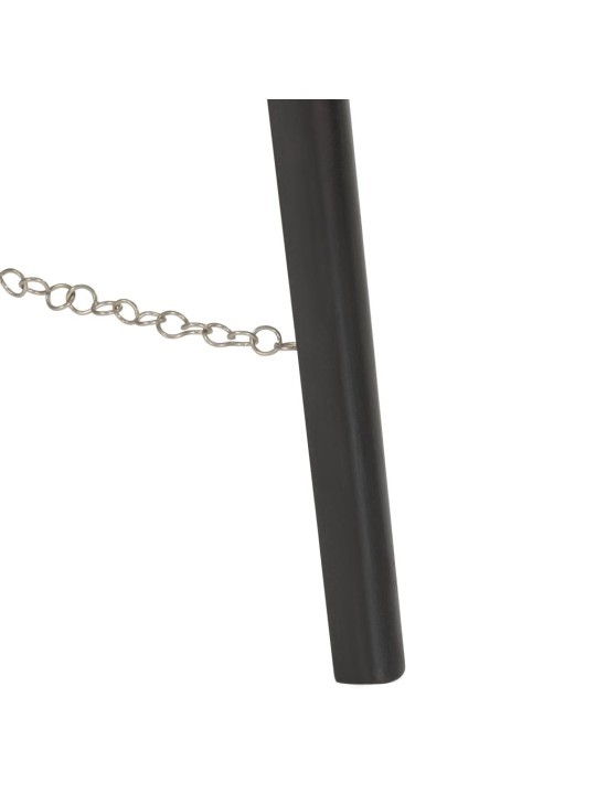 Stojací lampa na stativu černá masivní mangovníkové dřevo 97 cm