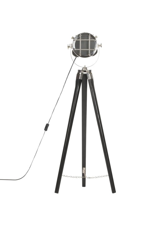 Stojací lampa na stativu černá masivní mangovníkové dřevo 97 cm