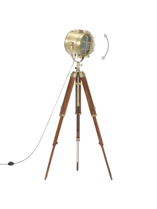 Stojací lampa na stativu masivní mangovníkové dřevo 165 cm