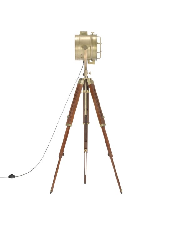 Stojací lampa na stativu masivní mangovníkové dřevo 165 cm