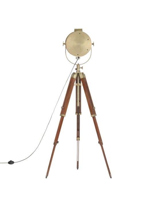 Stojací lampa na stativu masivní mangovníkové dřevo 165 cm