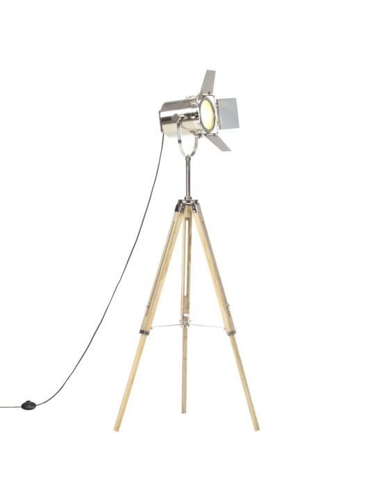 Stojací lampa na stativu masivní mangovníkové dřevo 140 cm