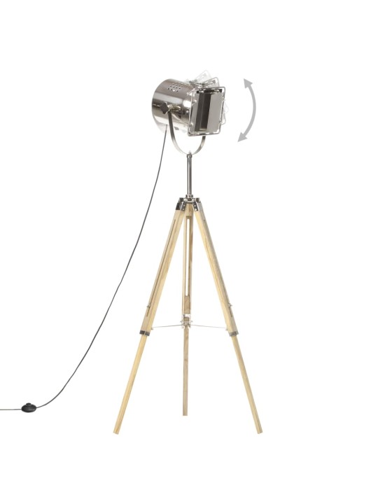 Stojací lampa na stativu masivní mangovníkové dřevo 140 cm