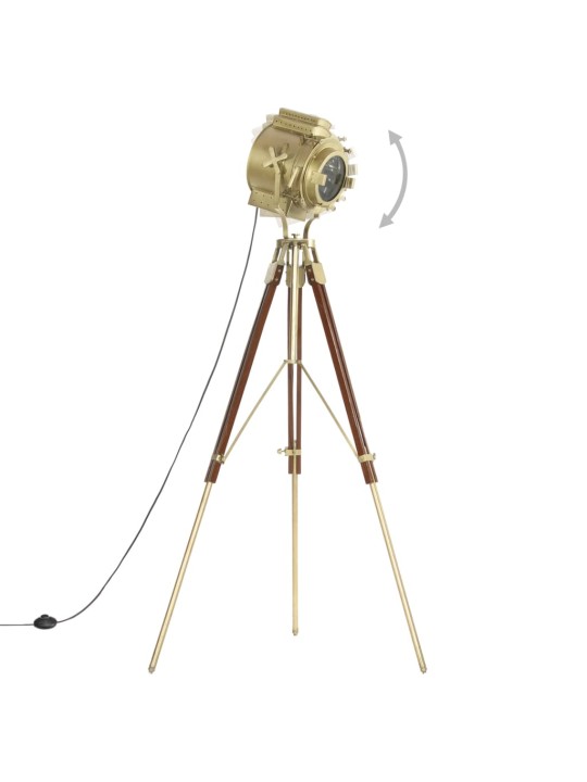 Stojací lampa na stativu masivní mangovníkové dřevo 193 cm