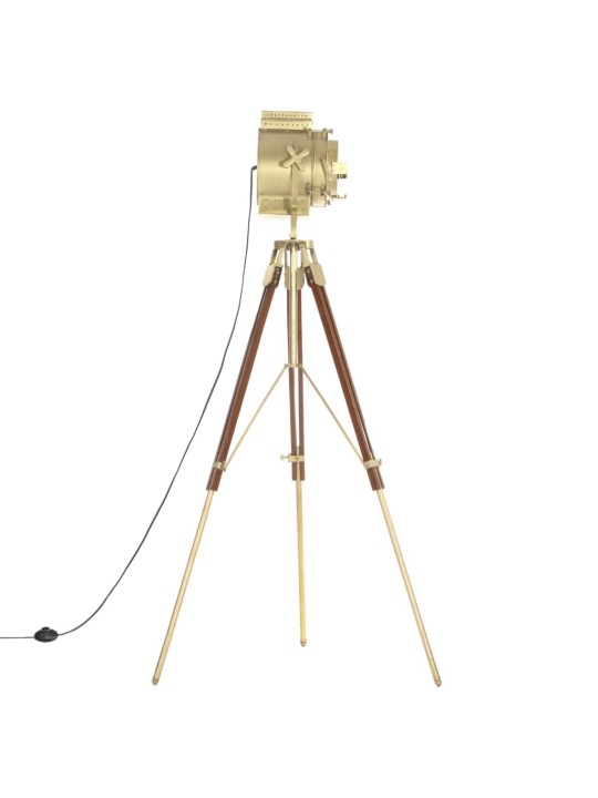 Stojací lampa na stativu masivní mangovníkové dřevo 193 cm